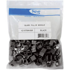 ICC IC107BNVBK Blank Module - 100 Pack Black picture