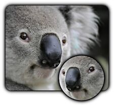 Koala Bear Up Close Mouse Pad + Coaster - 1/4