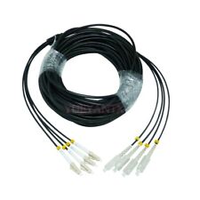 50M Outdoor LC-SC MM 4 Strand Armored Fiber Cable Field TPU Optic Patch Cord picture