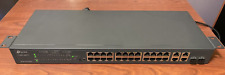TP-Link T1500-28PCT 24 Port 10/100Mbps + 4-Gigabit Smart PoE Switch PARTS REPAIR picture