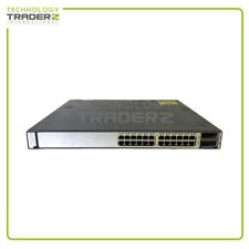 WS-C3750E-24TD-S V05 Cisco Catalyst 3750E 24-Port Network Switch W/ 1x PWS picture