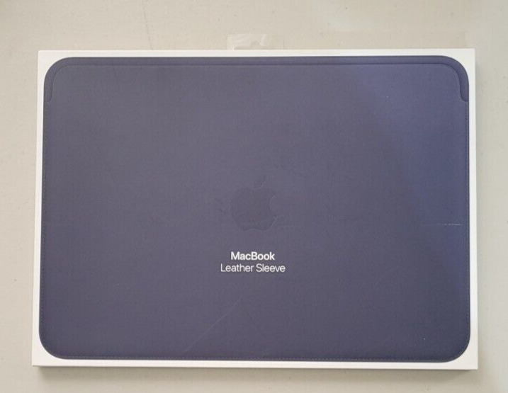 Apple Leather Sleeve for 12 inch MacBook - Blue