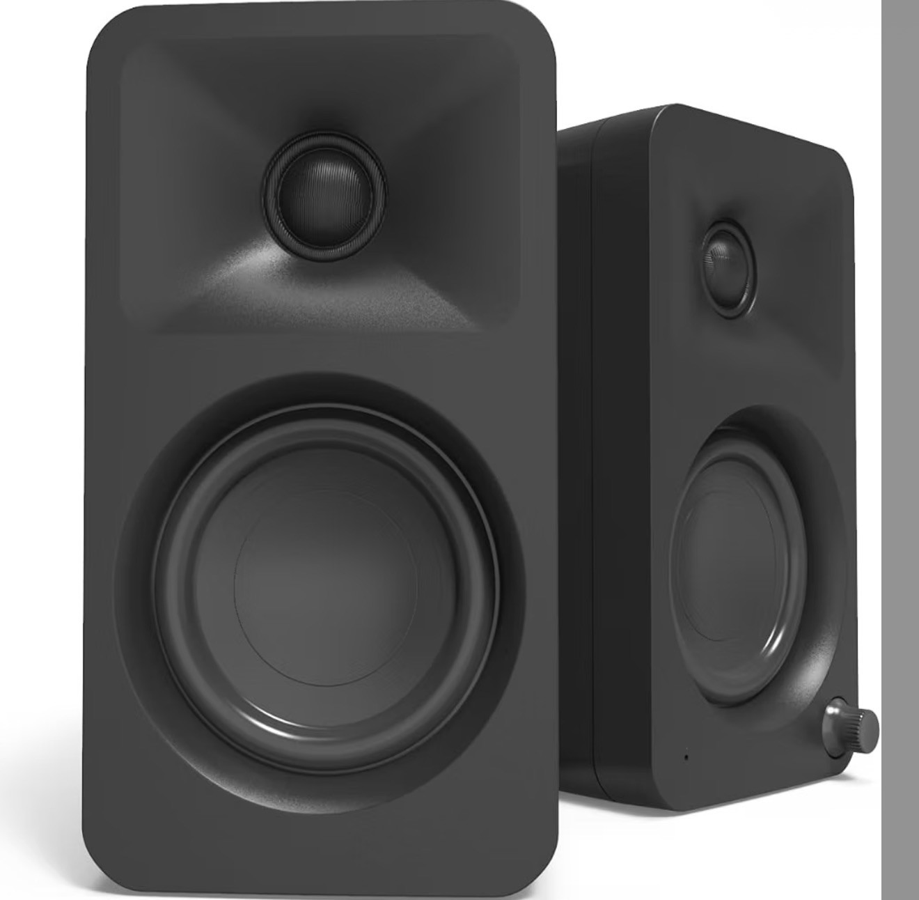 NIB New Kanto ORA ORAMB Powered Reference Bluetooth Desktop Speakers Set, Black