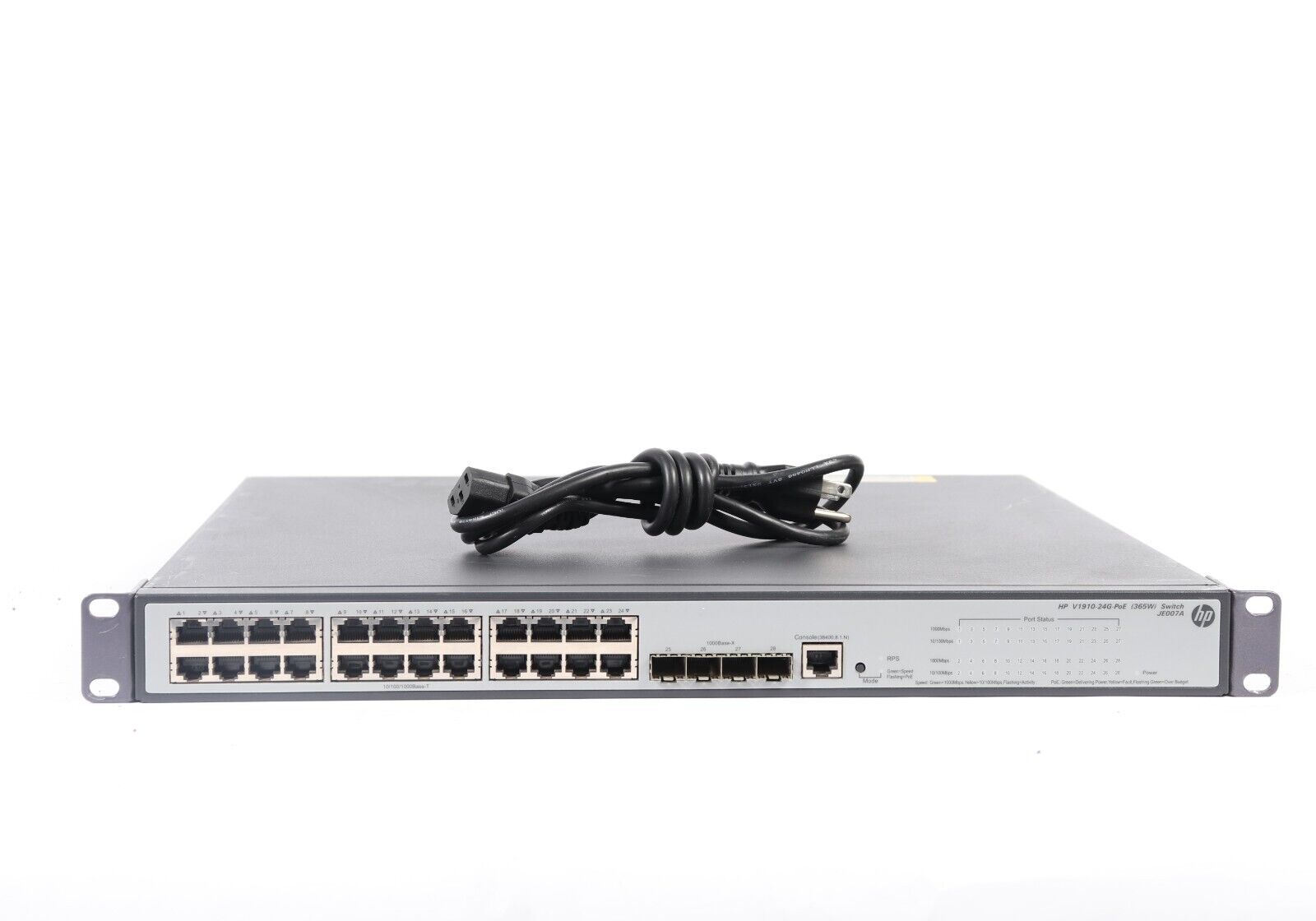 HP OfficeConnect V1910-24G-PoE 24G-Port Gigabit PoE 365W Ethernet Switch JE007A