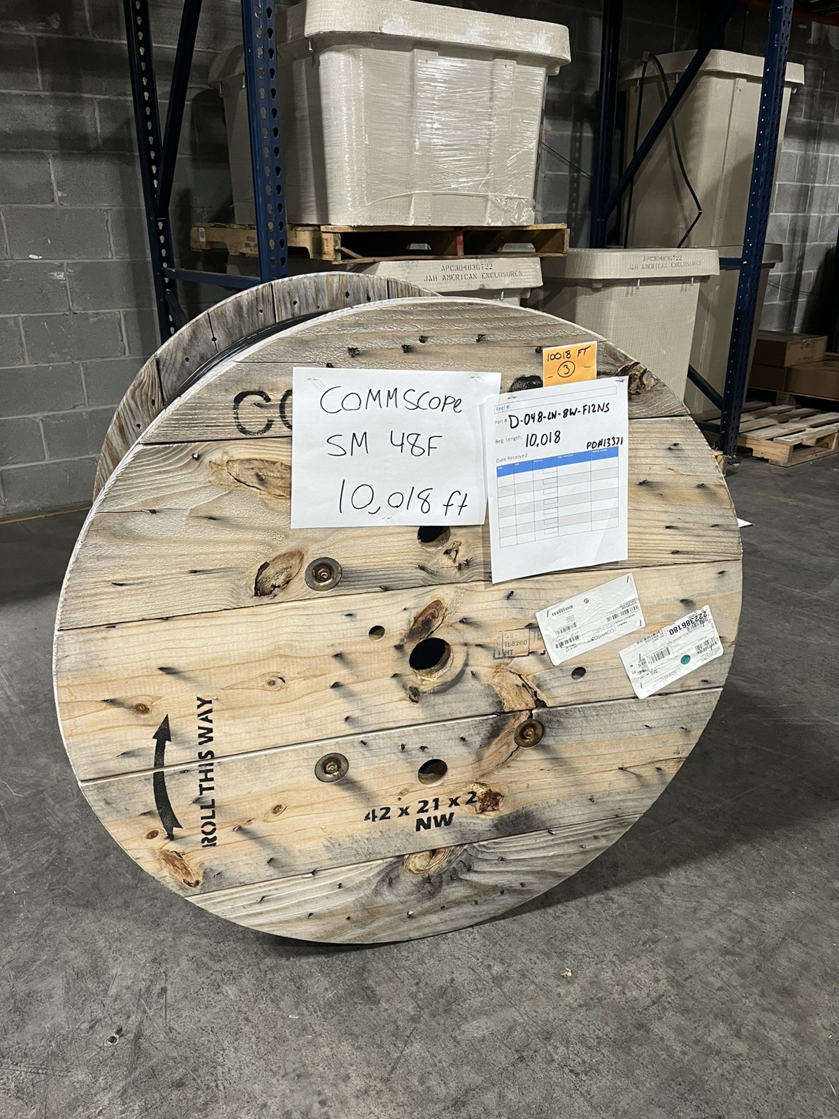 D-048-LN-8W-F12NS 10,018 Feet $0.65/Ft CommScope 48 Fiber OSP SJNA Non-Armored