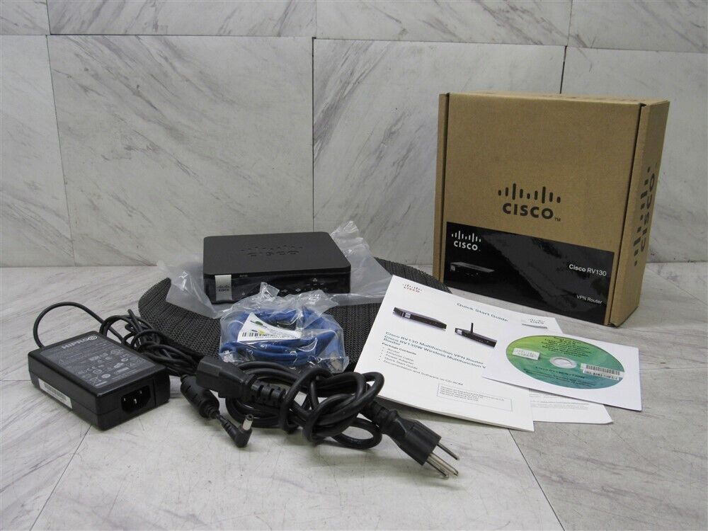 NEW Open Box Cisco RV130-WB-K9-G5 RV130 Gigabit Ethernet Router