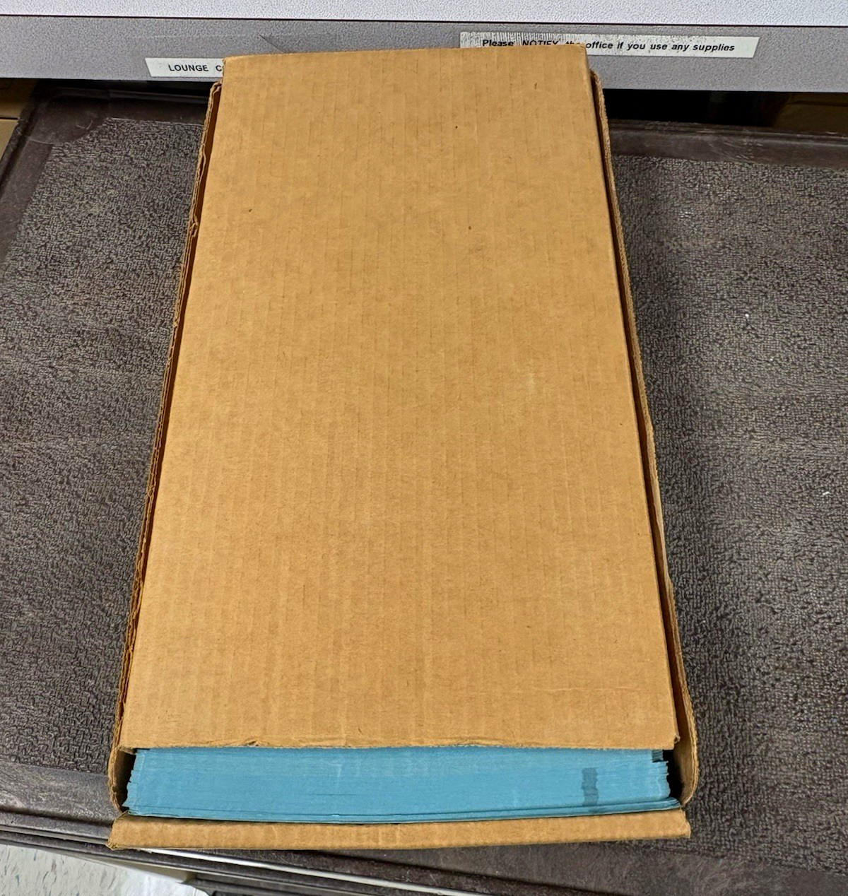 Unused IBM blue computer punch cards- vintage around 1500 in box 80 columns