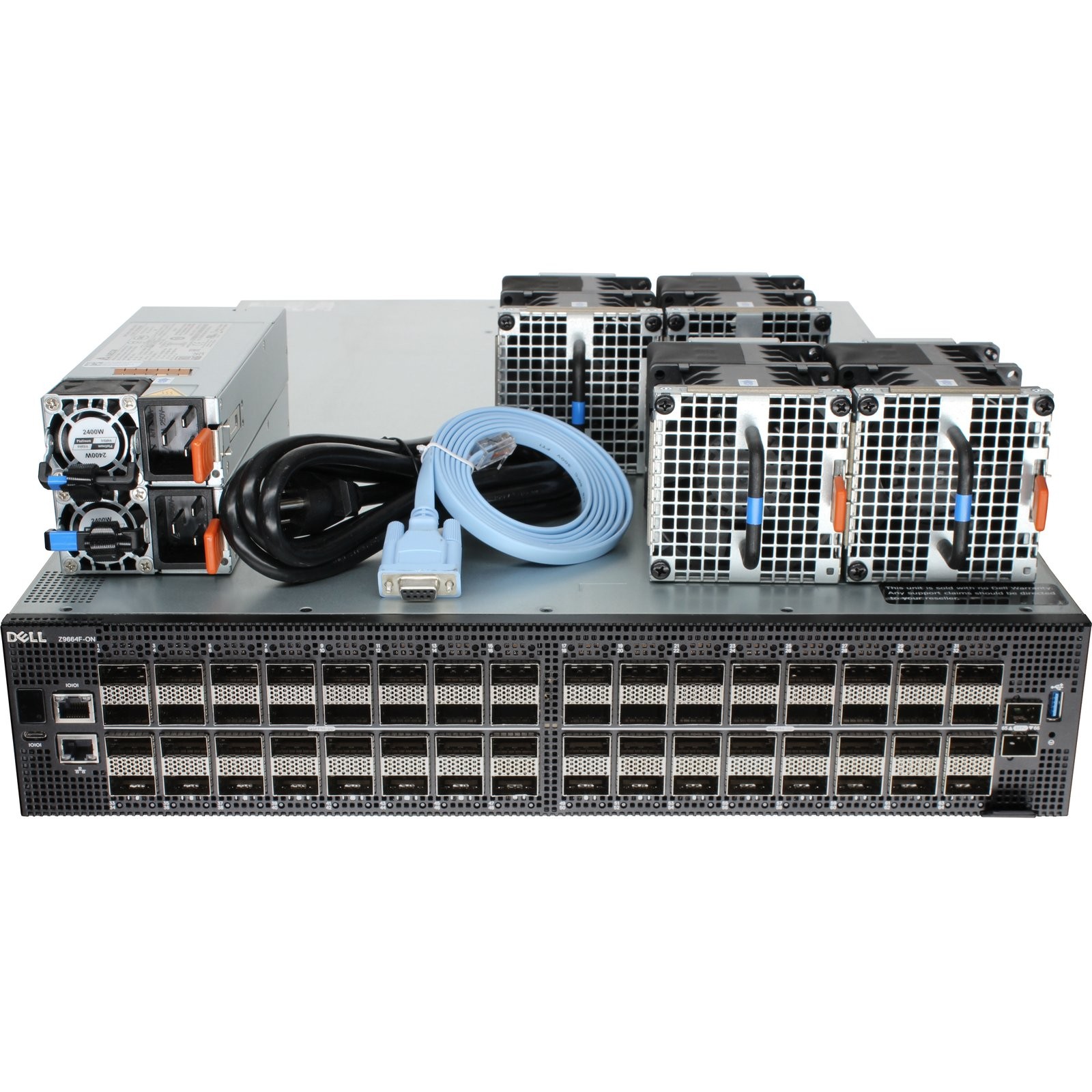Dell Networking Z9664F-ON 64P 400GbE QSFP56-DD OS10 PSU-I/O Switch