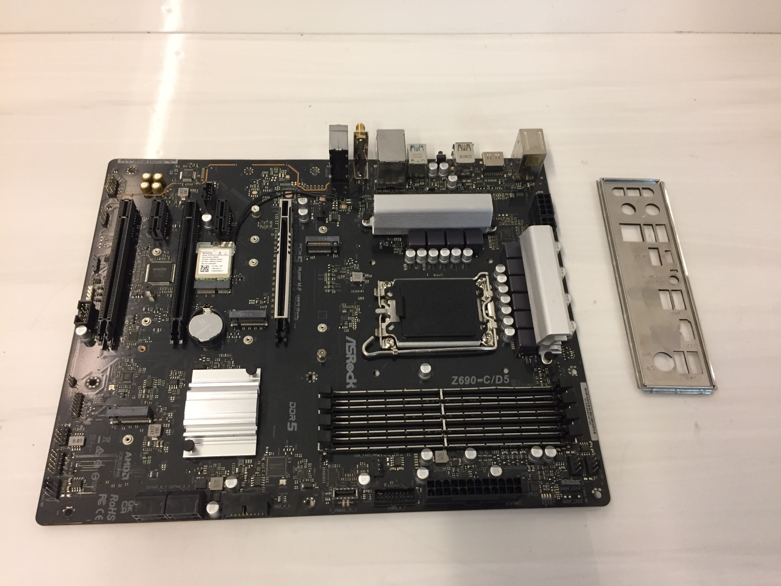ASRock Z690-C/D5 Intel LGA1700 ATX Motherboard DDR5 WiFi Rev 1.02 with I/O Shied