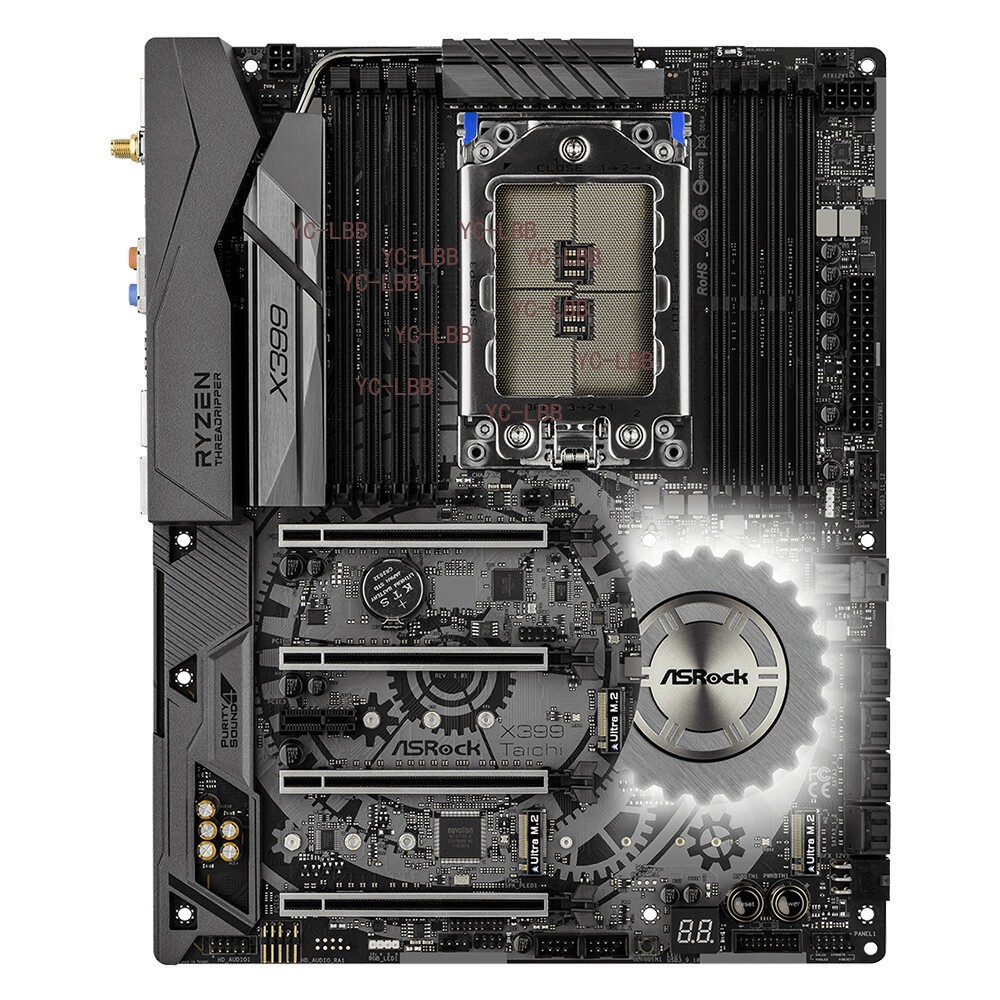 For Asrock X399 Taichi Motherboard Socket TR4 DDR4 ATX 100% Tested