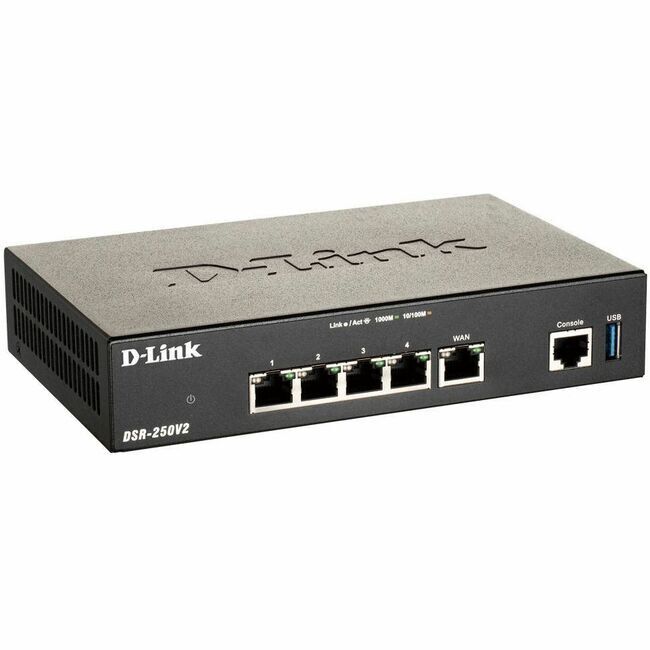 D-Link Unified Services VPN Router for Small to Medium Business DSR250V2