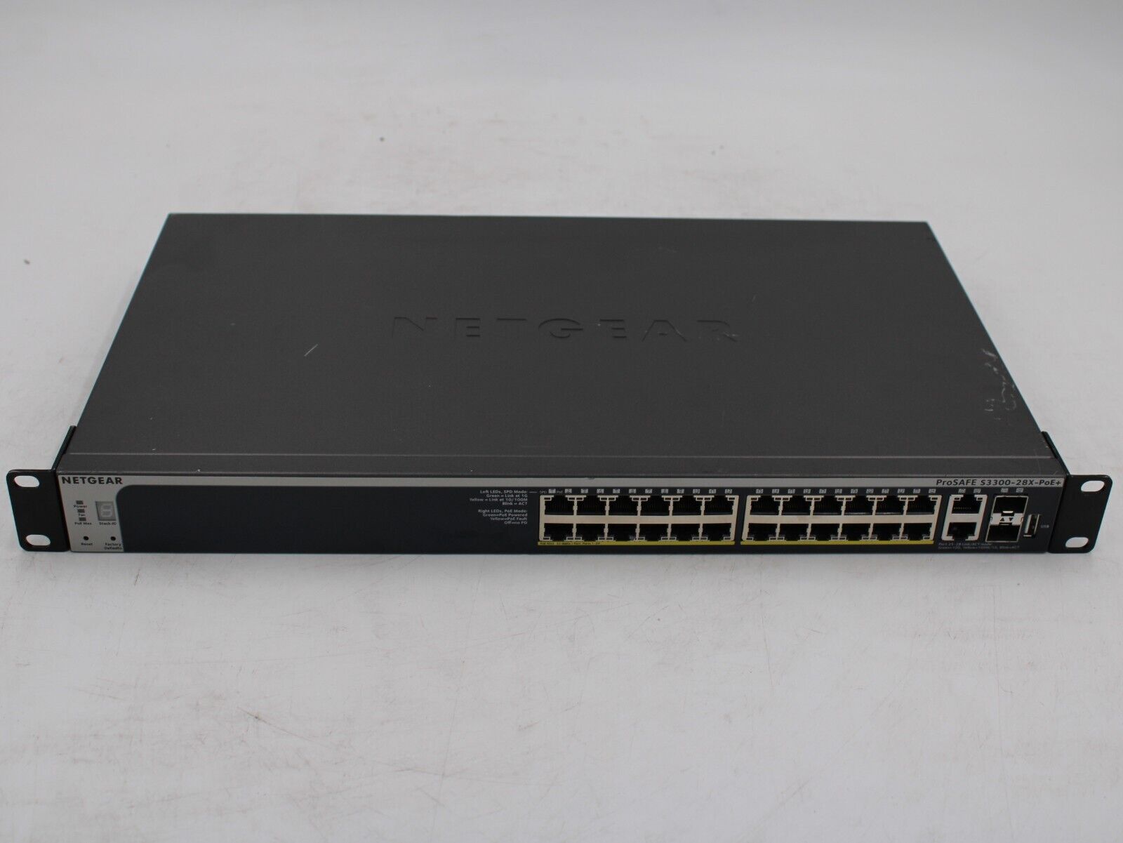 Netgear Prosafe S3300-28X-PoE+ 24-Port Gigabit Stackable Smart Ethernet Switch