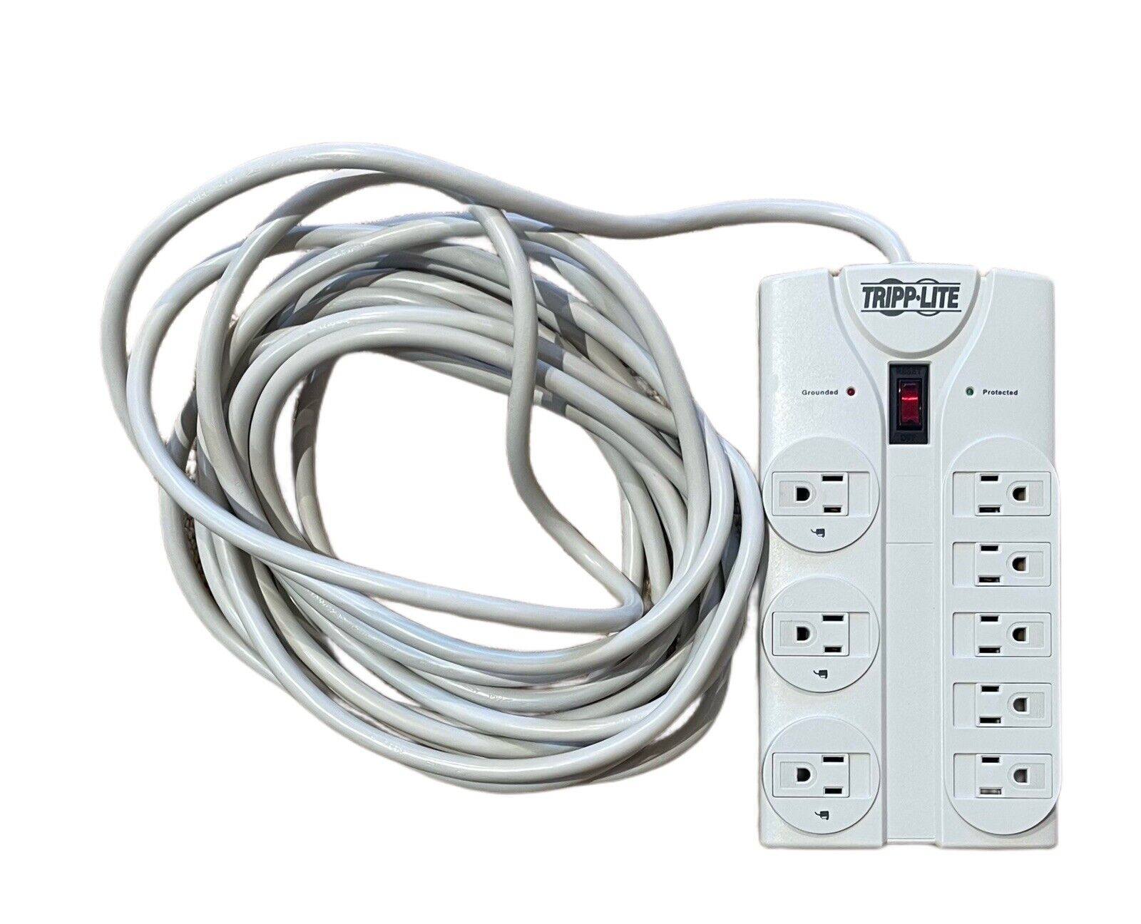 Tripp Lite 8 Plug Power Strip Outlet Extender, 25 Ft Extension Cord