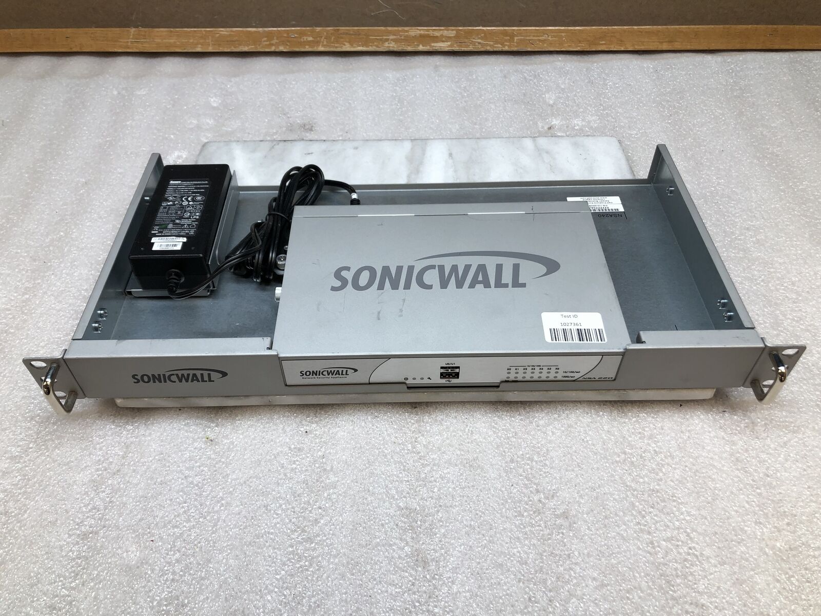 Dell SonicWall NSA220 Firewall Appliance W/ Rack Mount + Power Adapter