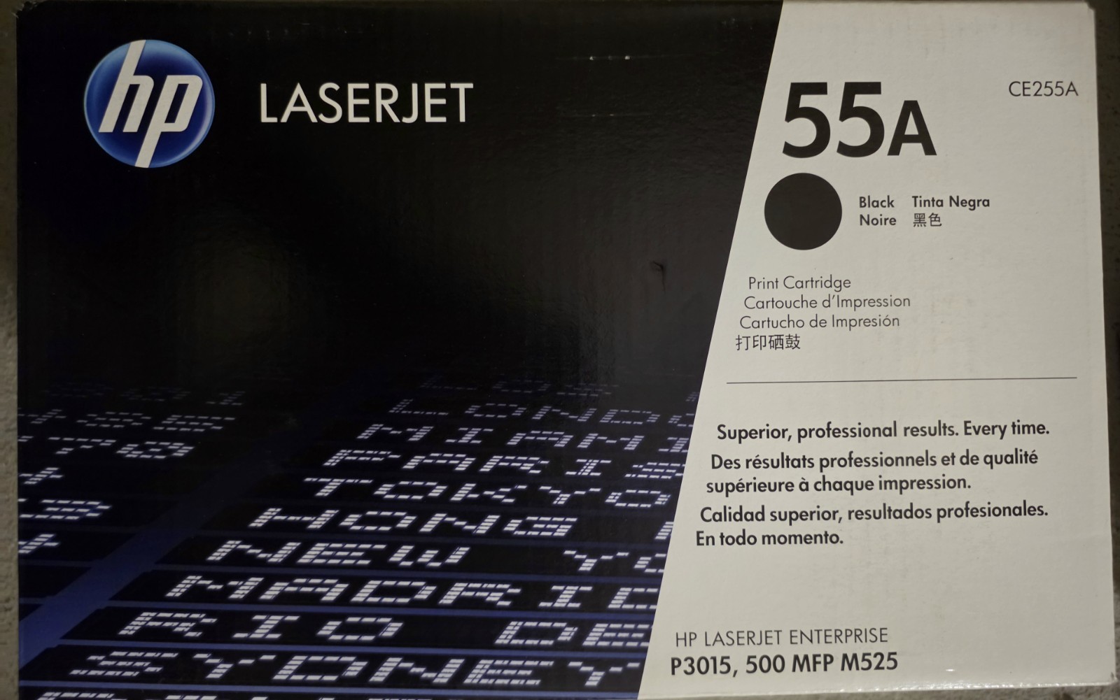 HP 55A Black CE255A For HP LaserJet P3015 - Brand new FACTORY SEALED