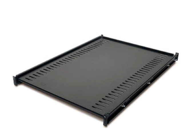 APC NetShelter Adjustable Rack Shelf AR8122BLK with 250lb Capacity (Black)