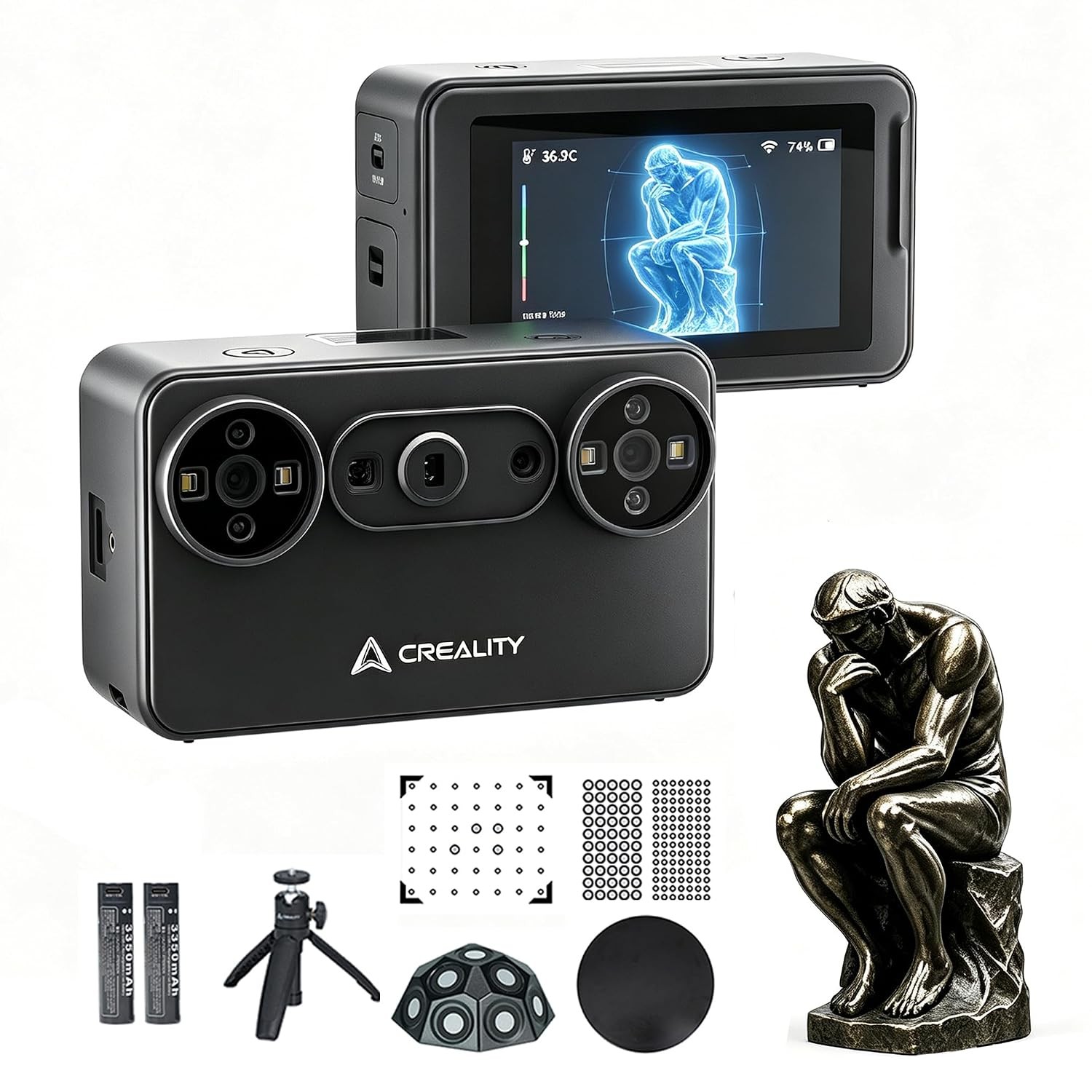 Official Creality Pika 3D Scanner Portable 0.03 mm Accuracy Wireless 3D Scanner