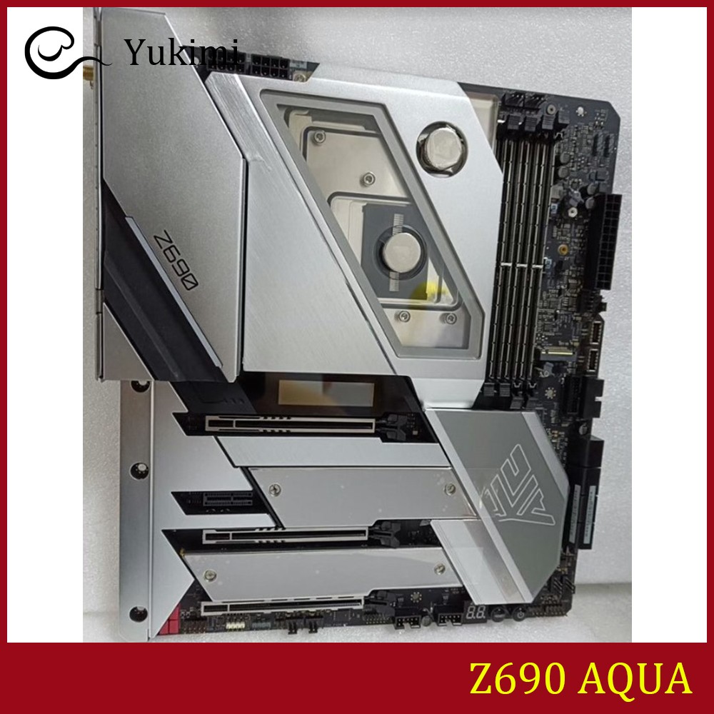FOR ASROCK Z690 AQUA DDR5*4 192GB LGA1700 HDMI EATX Ｍotherboard Test OK