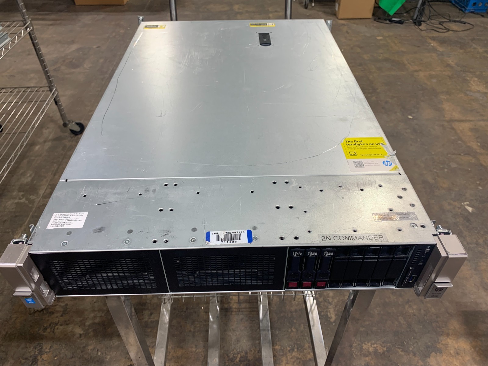 HPE ProLiant DL380 Gen9/ Dual Xeon E5-2670 @2.30GHz v3/ 32Gb RAM/4x 300Gb HDD
