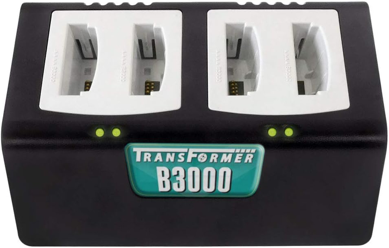 Transformer 4-Bay Battery Charger for Vocera B3000 Batteries. Power Supply Inclu