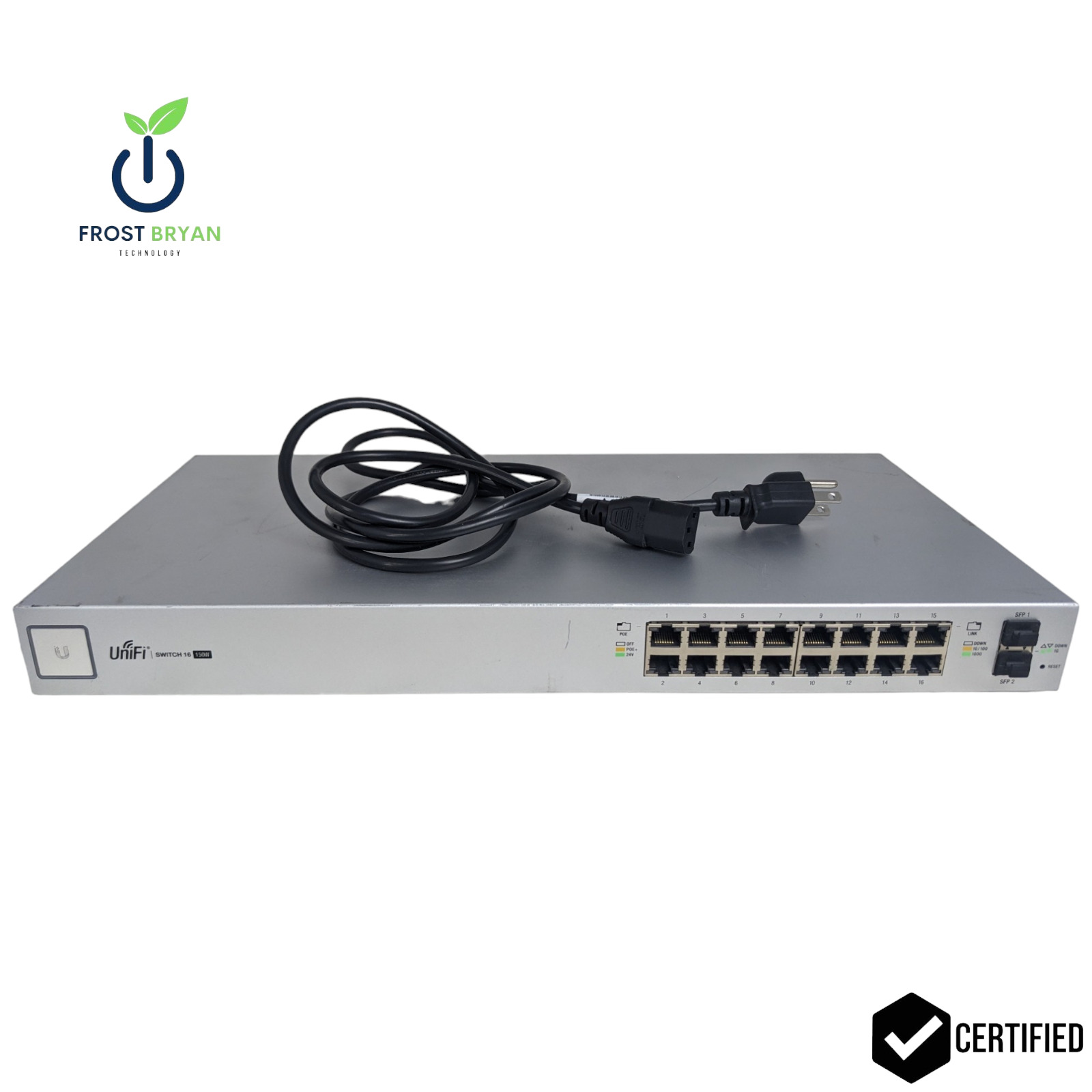 Ubiquiti Networks UniFi Managed PoE+ 16-Port Gigabit Switch (US-16-150W)