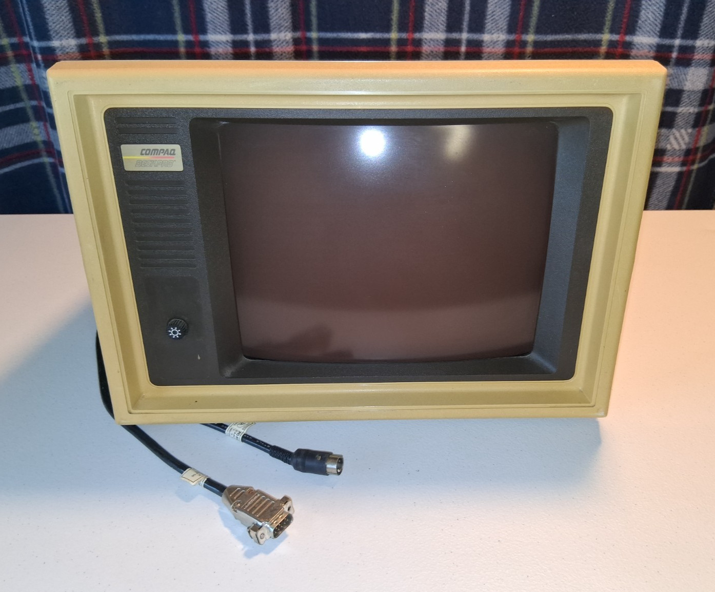 Original 1985 Compaq Deskpro Monochrome MONITOR ONLY - UNTESTED