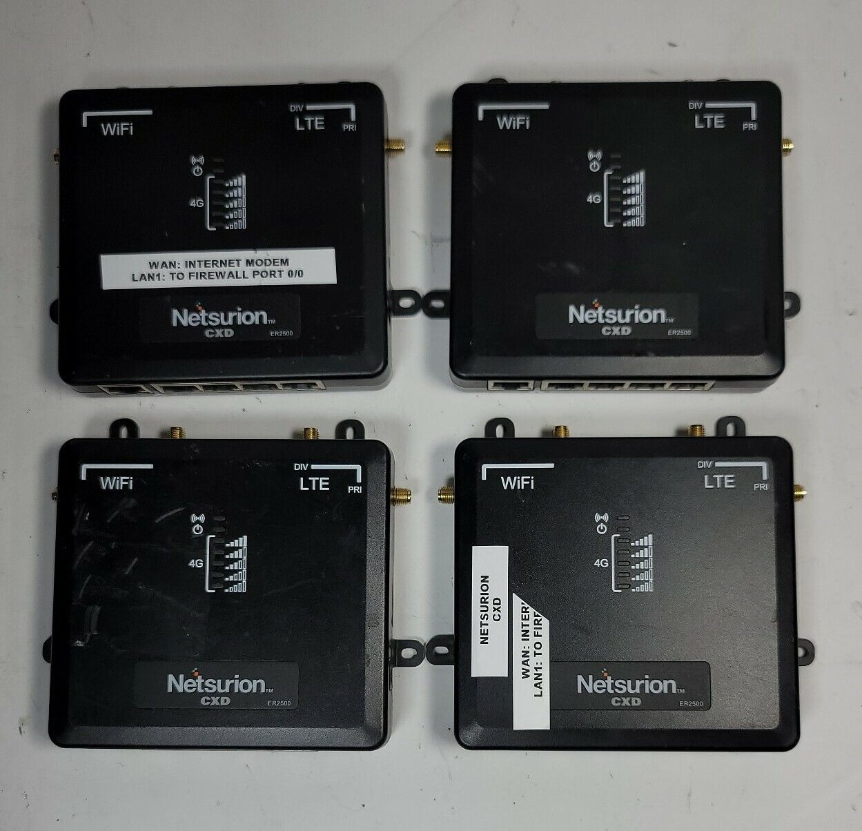 NETSURIOM  IO  Router ER2500 UNTESTED AS IS LOT OF 4 #GG