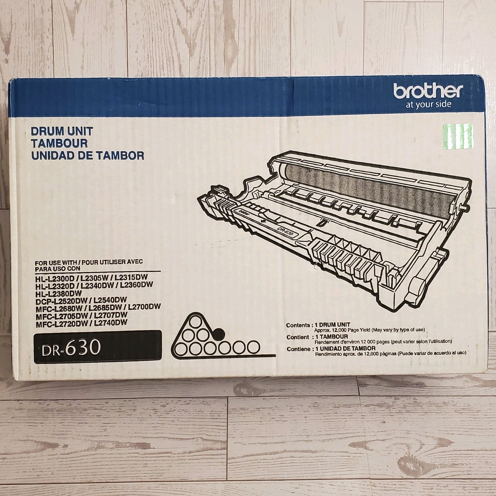 NEW Genuine Brother DR-630 DR630 Drum Unit OEM 12,000 Page Yield