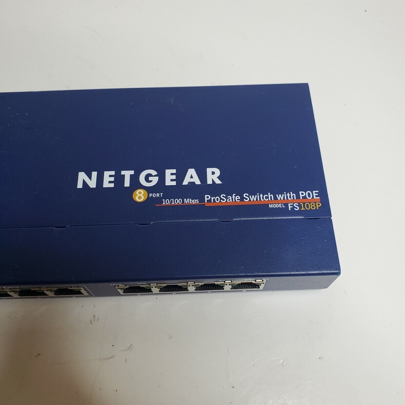 NETGEAR  Switch FS108P 8-Ports External Switch with 4 port PoE OEM Genuine