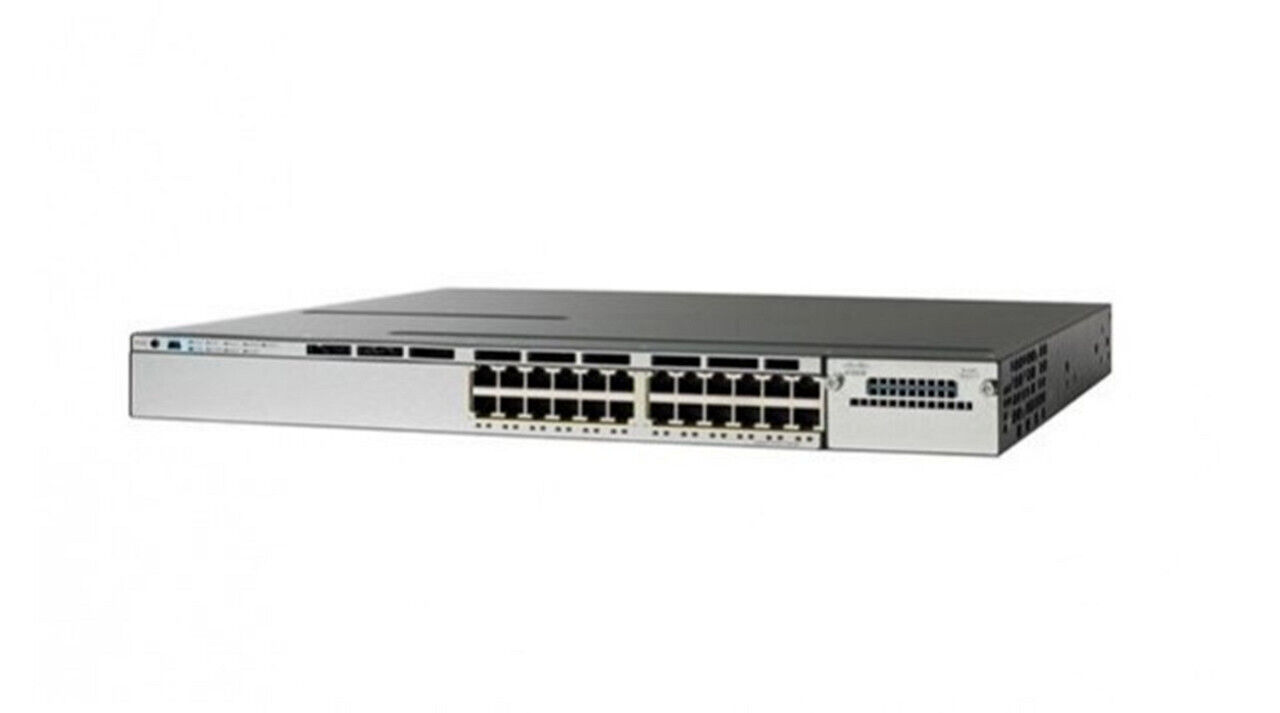 Cisco WS-C3850-24T-S Catalyst 48 Ports 10/100/1000T PoE Switch  1 Year Warranty