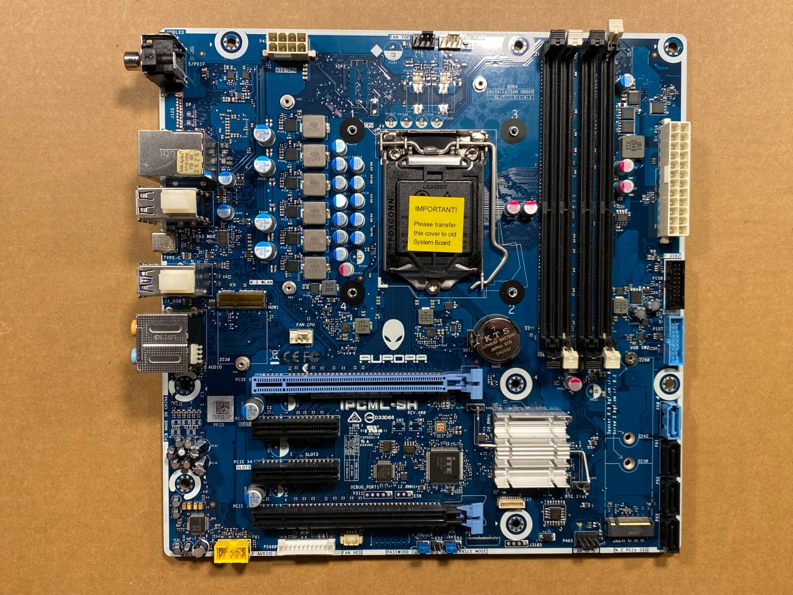 NEW Dell Alienware Aurora R11 Intel LGA1200 Motherboard IPCML-SH N43JM