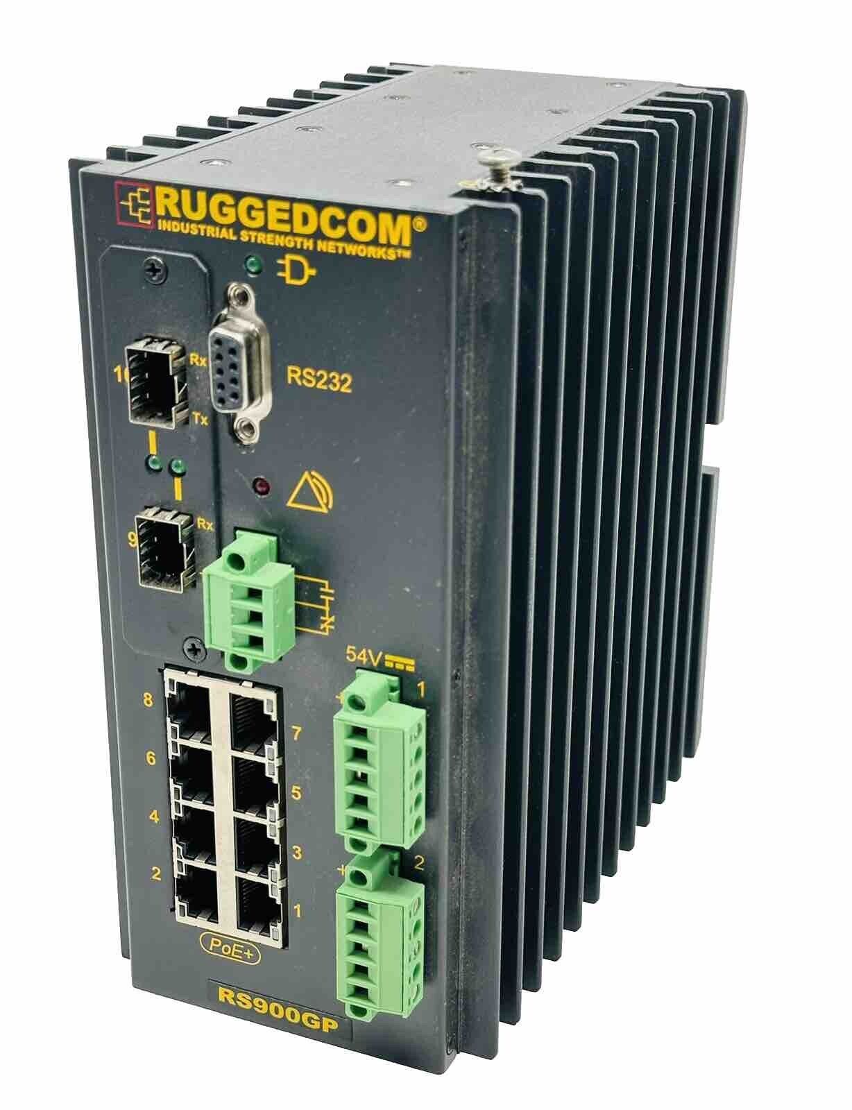 Siemens Ruggedcom RS900GP-D-FG50-XX Hardened Industrial POE Switch Managed RS232