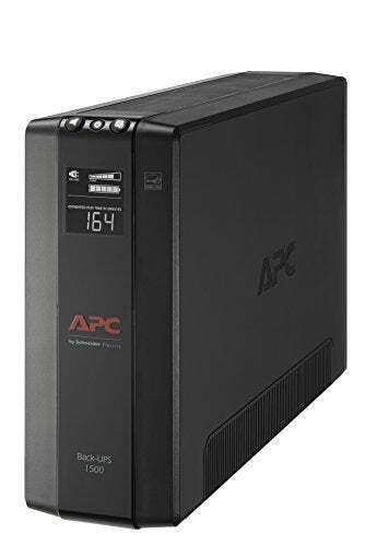 APC UPS 1500VA UPS Battery Backup and Surge Protector, BX1500M Backup Battery Po