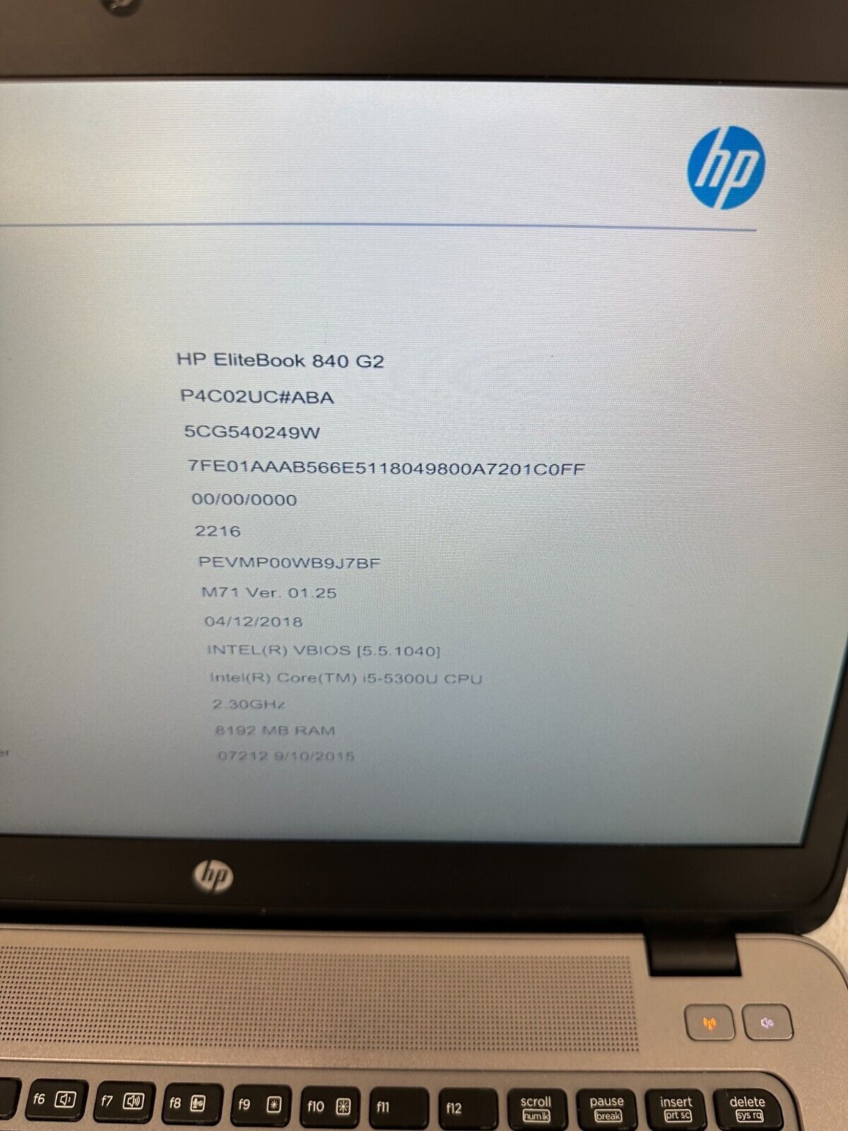 LOT of 15 HP EliteBook 840 G2 i5 5th Gen 2.30GHz 8GB RAM (READ) QTY AVAIL