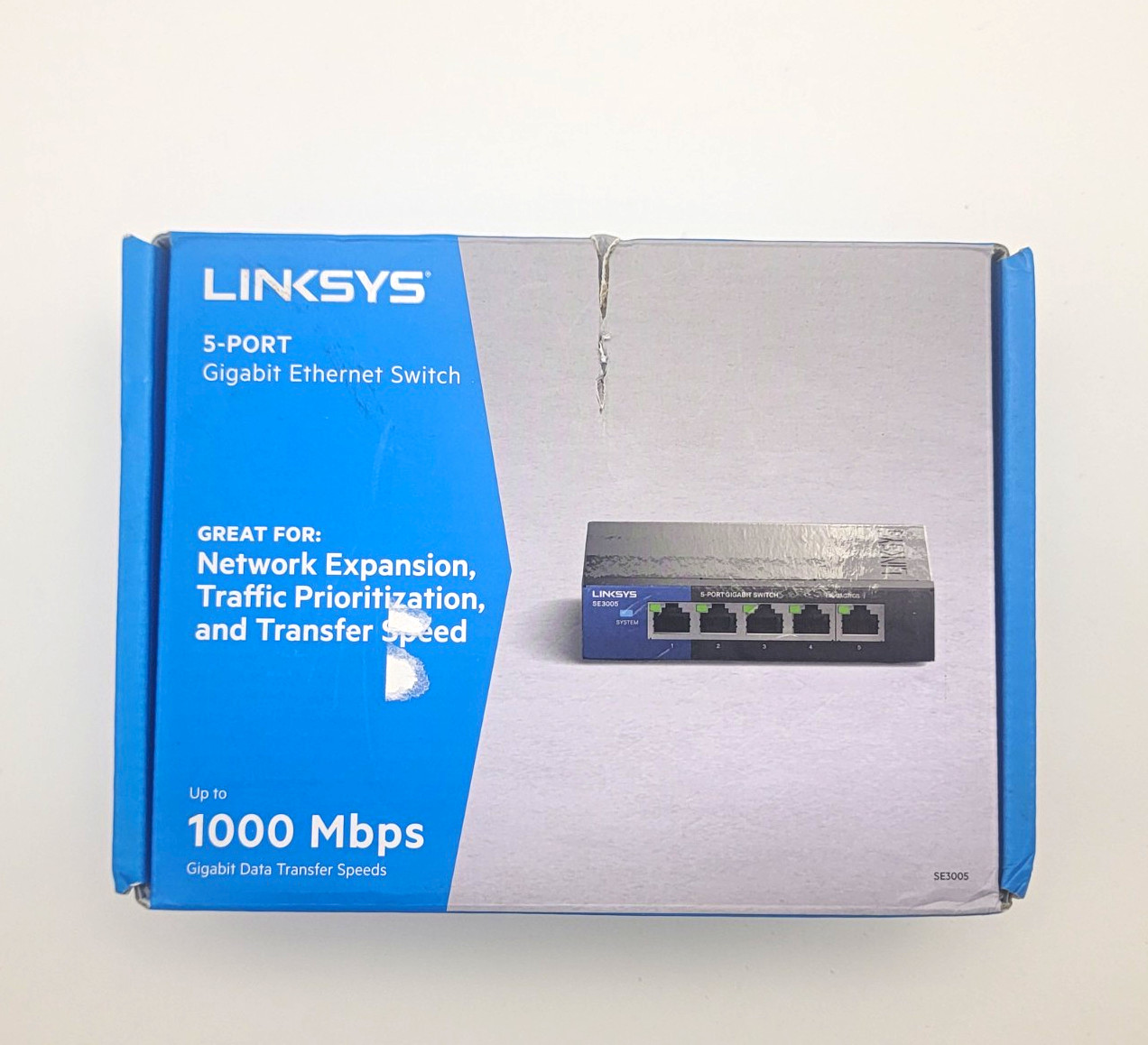 Linksys SE3005 5-Port Gigabit Ethernet Switch 1000 Mbps MPN SE3005