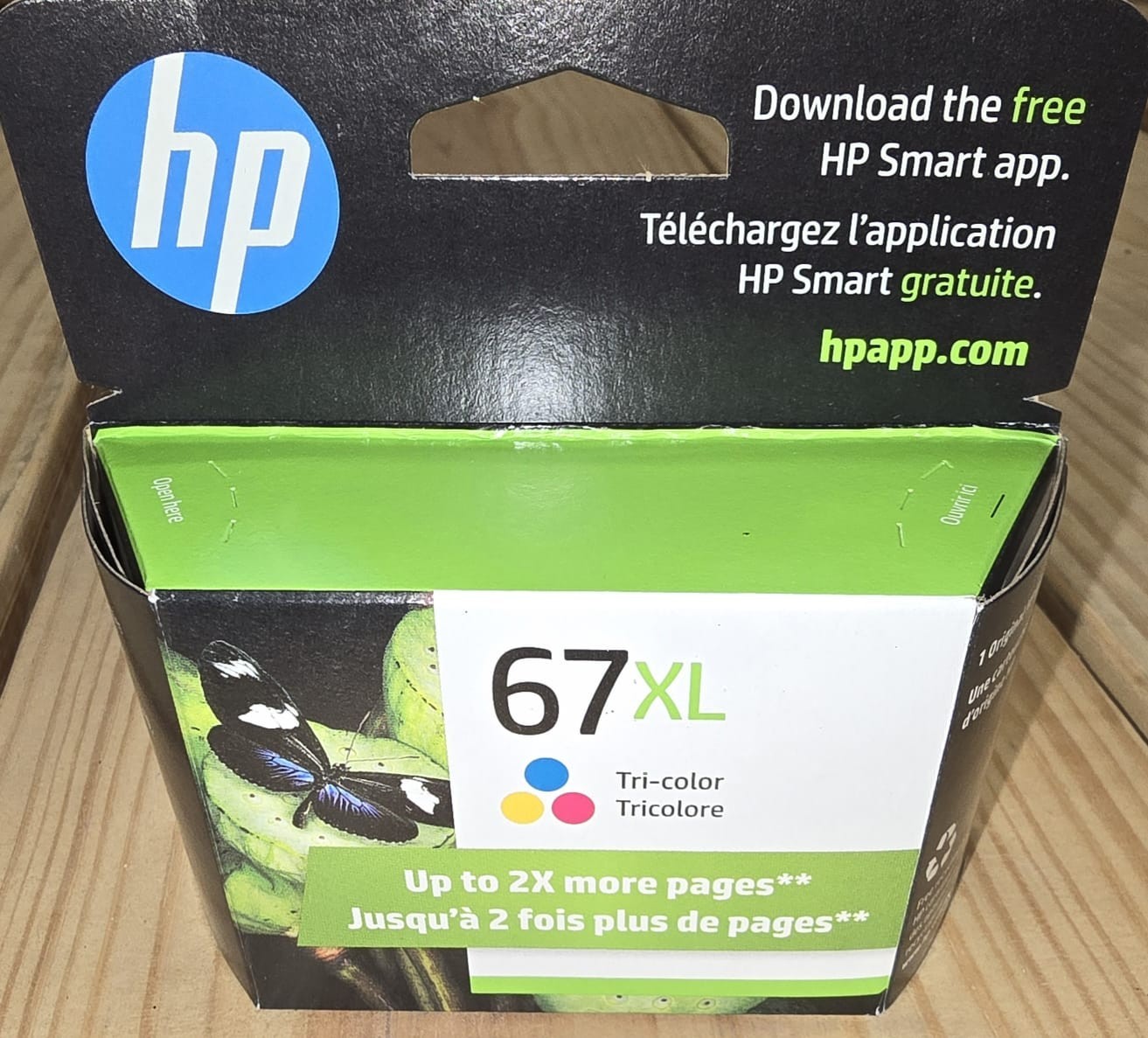 HP 67XL Tri-Color 3YM58AN Original OEM Ink High Yield New Sealed 2026