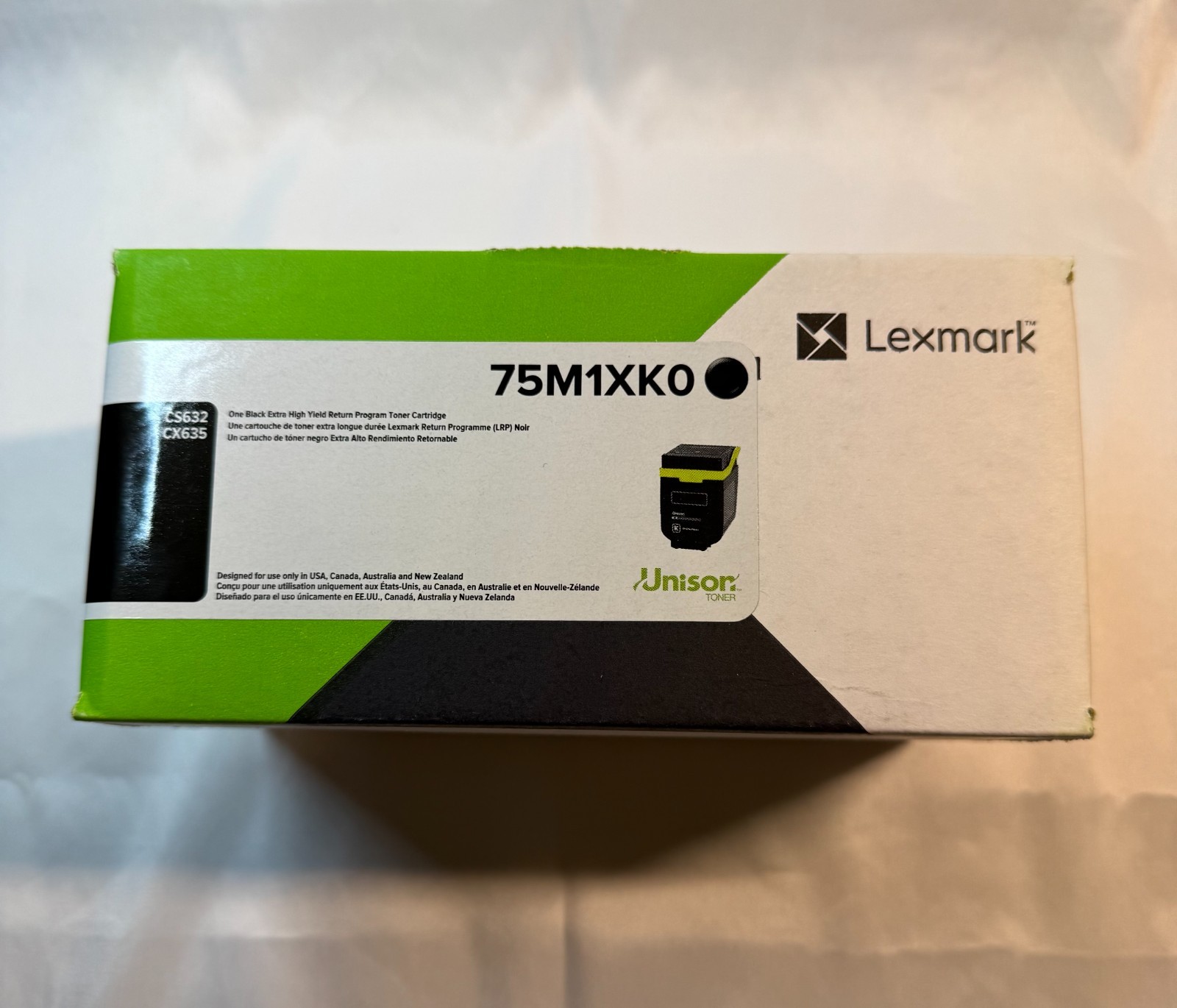 **GENUINE - NEW - SEALED** Lexmark 75M1XK0 Extra High Yield black original toner