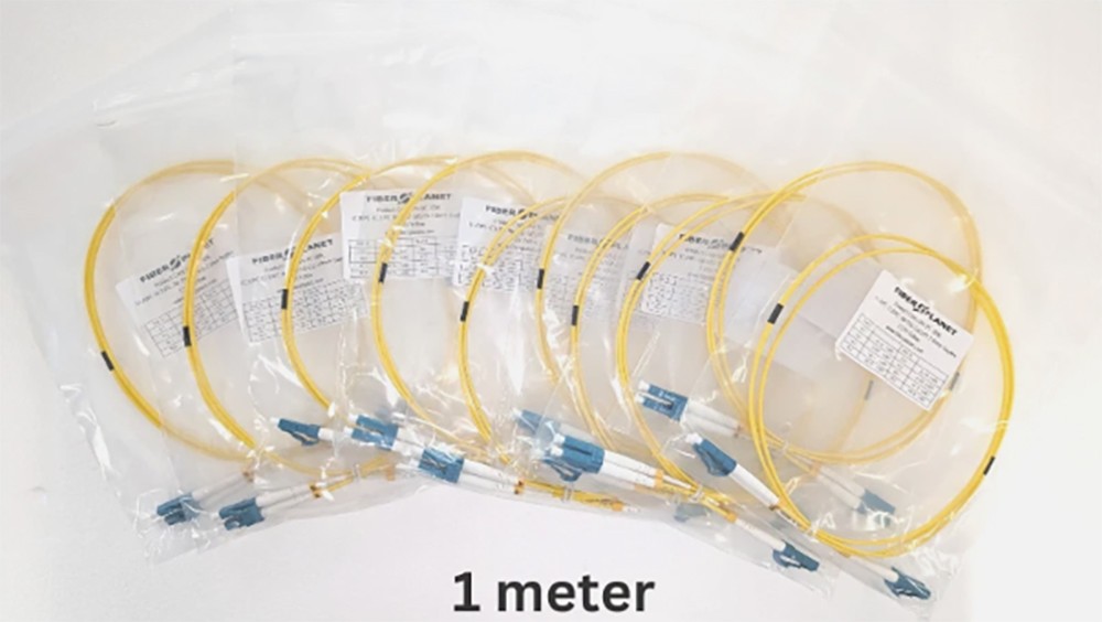 (10 Pack) LC to LC UPC OS2 Duplex Single-Mode Fiber Optic Patch Cable - Jumper