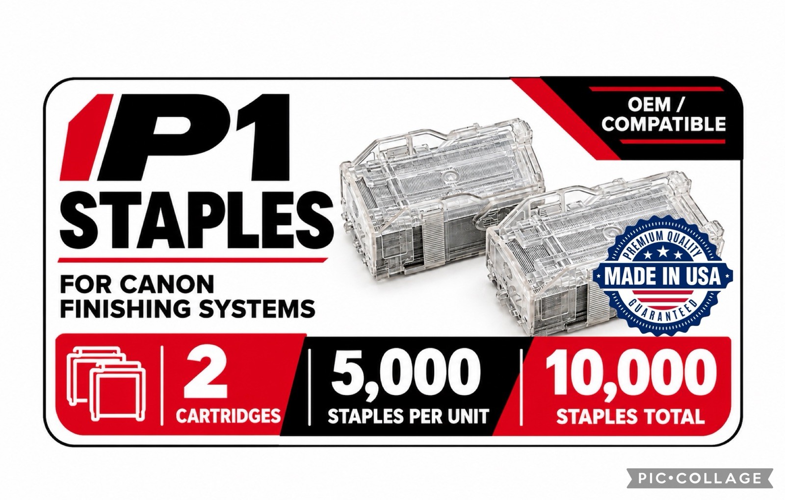 Canon  ( STAPLE-P1 ) Staple Cartridge - Box of 2 - Brand New USA