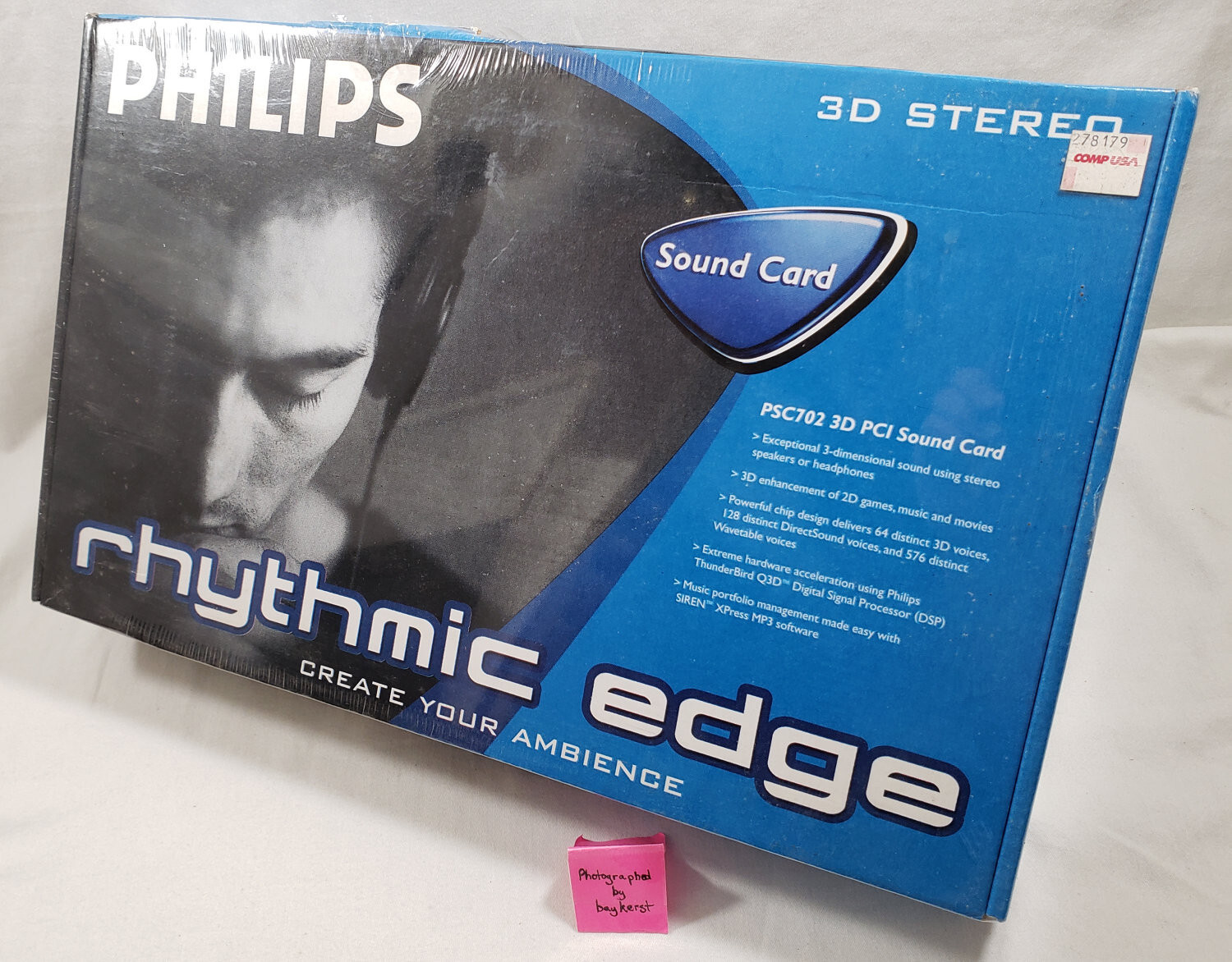 Philips Rhythmic Edge 3D Stereo PCI Soundcard NEW SEALED sound card PSC702 Q3D