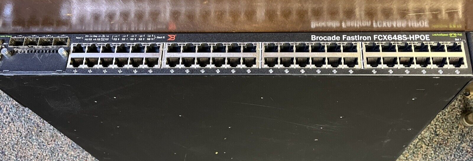 Brocade FCX648S-HPOE 48 Port Gigabit PoE Network Switch - Same Day Shipping