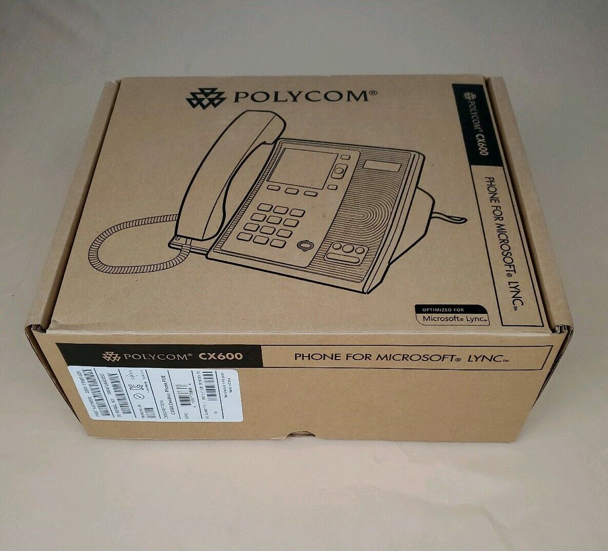 New Polycom CX600 Desktop Office Phone For Microsoft Lync POE 