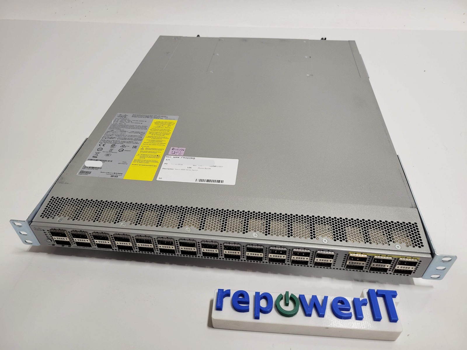 Cisco N9K-C9332PQ Nexus 9000 Series Switch USED