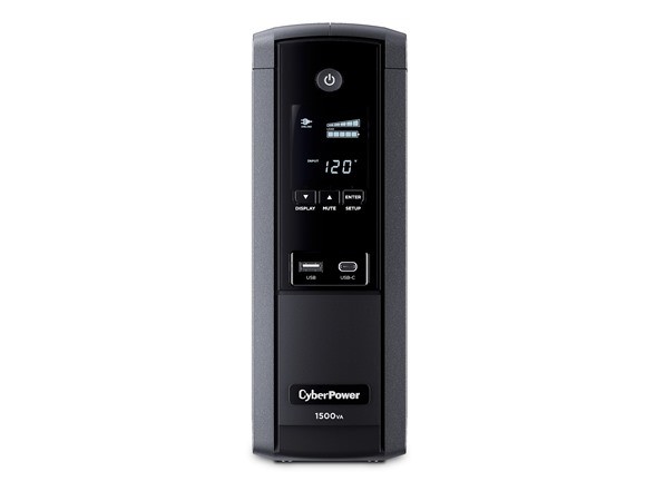 CYBERPOWER CST1500SUC 1500 VA/900 W SINE WAVE UPS SYSTEM - BLACK