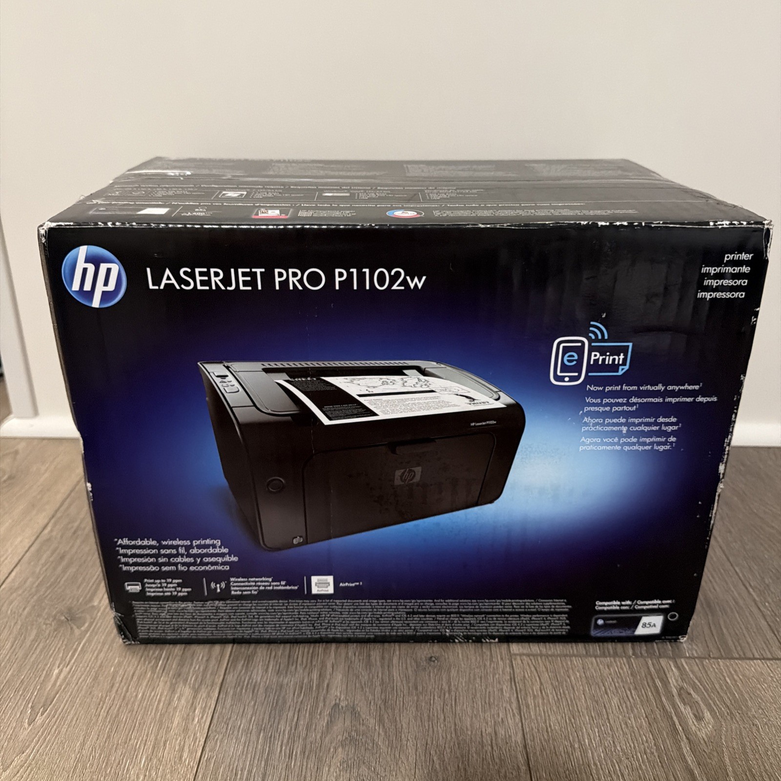 Brand New HP LaserJet Pro P1102w Laser Printer (CE658A)