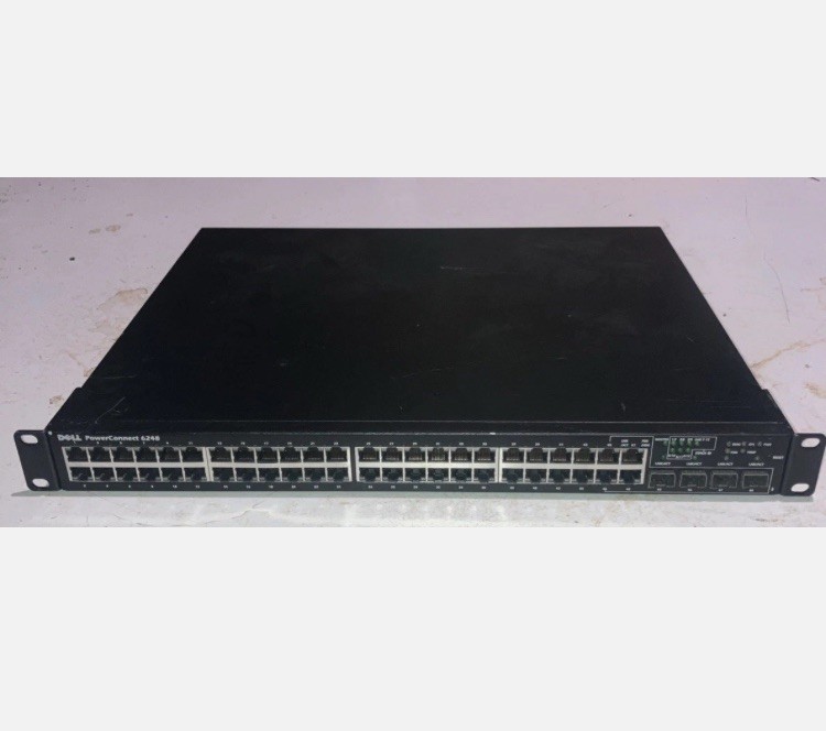 Dell PowerConnect 6248 48-Port Gigabit Ethernet Switch W/ Stacking Module TESTED