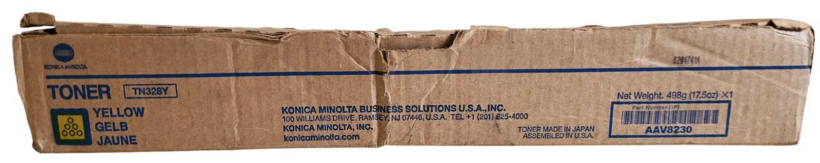 Konica Minolta TN328Y Yellow AAV8230 Toner Cartridge