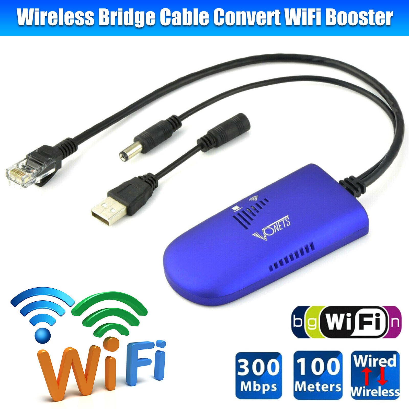 VAP11G Bridge Cable Convert RJ45 Ethernet Port to Wireless WiFi Dongle AP Vonets