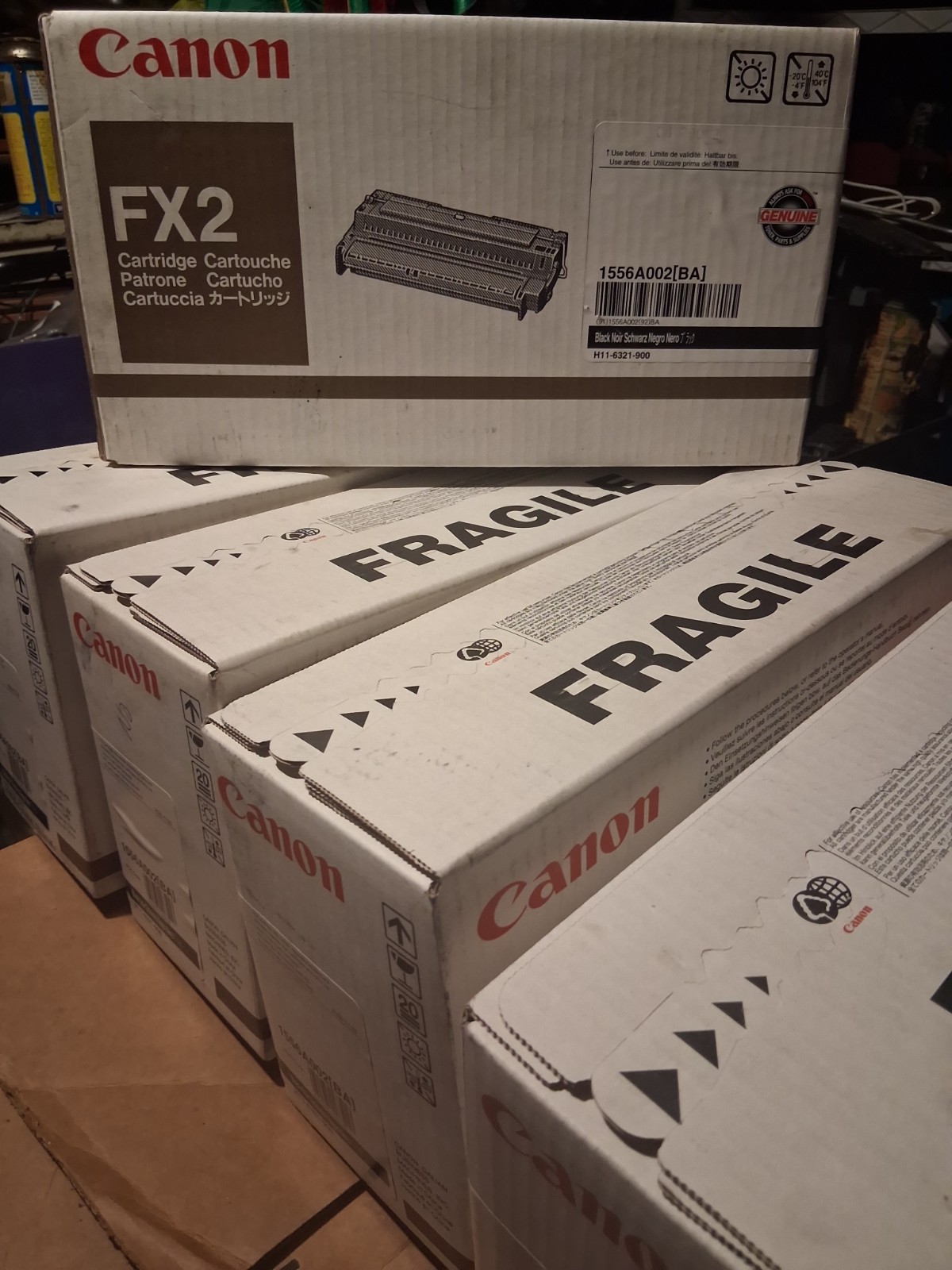 Canon FX2 Genuine/Original Black Laser Toner Cartridge MPN 1556A002[BA]