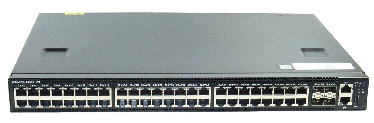Dell/EMC XF0X9 PowerSwitch S3048-ON 48-Port 1000BASE-T Switch BAREBONE
